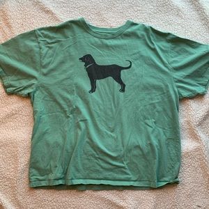 Green Black Dog Tee
